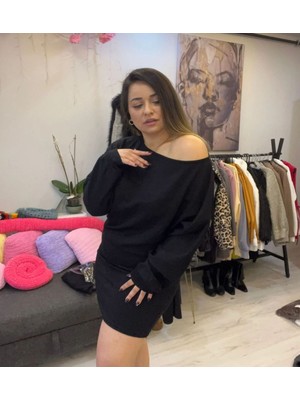Nutika Kayık Yaka Elbise