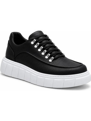 Beskar Siyah Yumuşak Iç Tabanlı Erkek Ayakkabı - Günlük Rahat Ortopedik Sneaker Kb X10