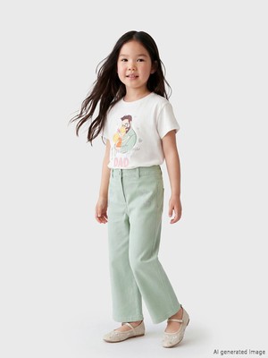 Lc Waikiki Yeni Sezon Wideleg Taşlı Kız Çocuk Gabardin Pantolon