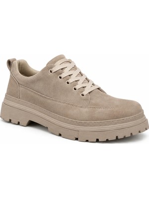 Beskar Bej Süet Erkek Ayakkabı - Premium Italyan Tarzı Rahat Smart Casual Günlük Sneaker Kb 702