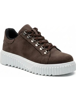 Beskar Kahverengi Yumuşak Iç Tabanlı Erkek Sneaker - Günlük Spor ve Rahat Ayakkabı BA0505