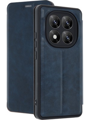 Fırsatkolik Redmi Note 14 Pro 5g Kılıf Flip Cover - Lacivert