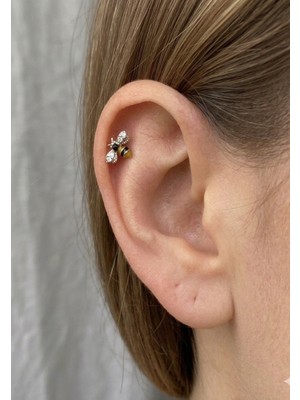 Kurukafa Gift Helix Tragus Lob Piercing Arı Figürlü 8 mm