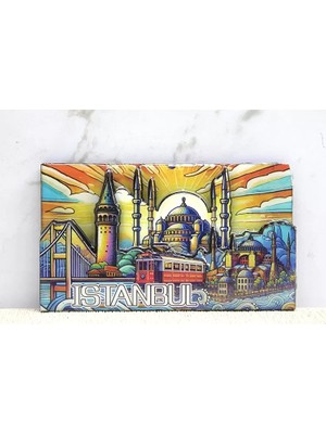 Mudanis Ahşap Istanbul Temalı Magnet ALK4365