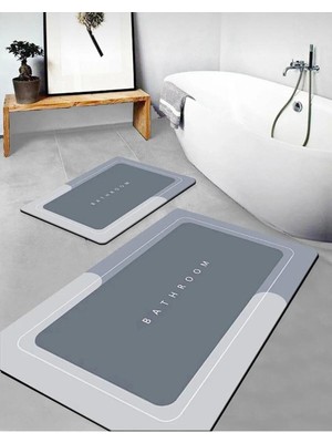Empressco Kaymaz Tabanlı Su Emici Banyo Paspası 40X60CM Kare