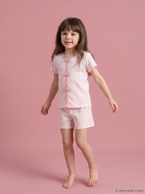 Lc Waikiki Yeni Sezon Kız Çocuk Şortlu Pijama Takımı