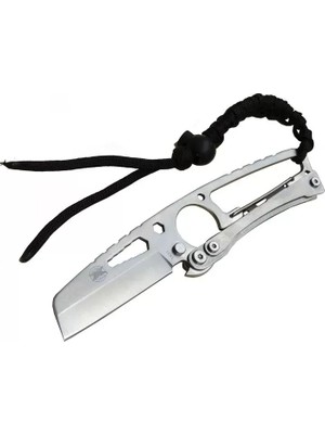 Mudanis Gear Hit Cutter TX01 Outdoor Kamp Bıçağı Metal 19 cm - Ipli Sap, Kılıflı