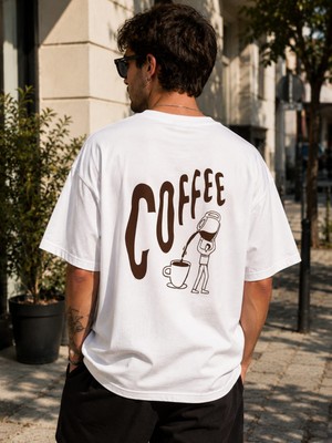 Montree Erkek Oversize Baskılı %100 Pamuk T-Shirt