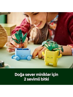 Mutlu Bitkiler 10349-9 Yaş ve Üzeri Bitki Sever Çocuklar Için Renkli Saksılı Yapım Seti, Oyun ve Dekorasyon Için Eğlenceli ve Öğretici Seti, Doğum Günü Hediyesi (217 Parça)