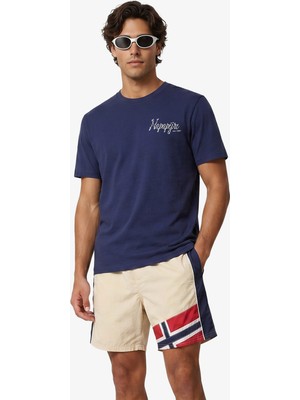 Napapijri S-Elior Erkek Lacivert T-Shirt.-