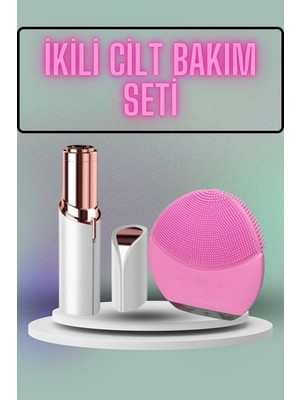 Miyango Kaş Bıyık ve Yüz Epilasyon Aleti ve Titreşimli Yüz Temizleme Masaj Aleti  - ETC3432-3280
