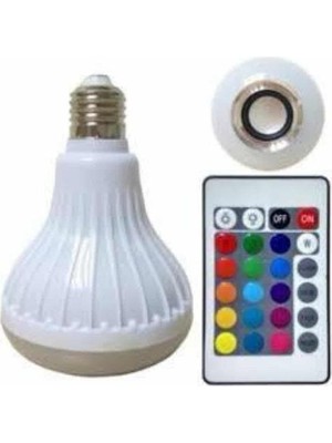 Miyango Lamba Hoparlör Ampül Görünümlü Renk Değiştirebilen Android ve Ios Uyumlu - ETC1383-8280