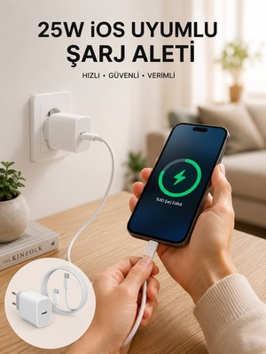 Miyango Type-C Hızlı Şarj Özellikli Cihazı Usb-C Kablo Dahil - ETC7208-1859