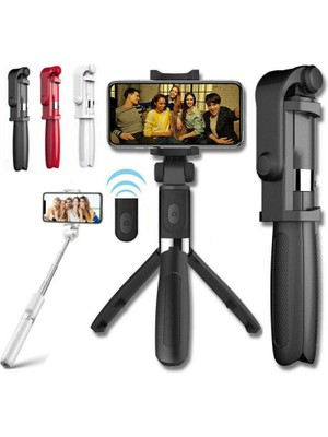 Mayf Selfie Stick L01 Bluetooth Kumandalı Selfie Çubuğu Tripod Monopod (5332)