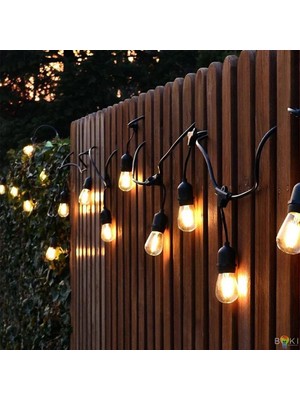 Munico 5 Metre LED Peri Işıklar Dış Mekan Peri Işıkları Su Geçirmez LED Plastik Lambalar Sıcak Bahçe Veran