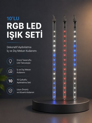Miyango Kayan Yıldız Efektli Rgb LED Işık Seti Iç ve Dış Mekan Kullanımı - ETC7483-7122