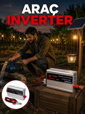 Miyango Akü Gücünü Ev Elektriğine Dönüştüren Güçlü Invertör 1500W - ETC4713-7659
