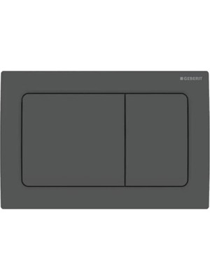 Geberit ALPHA30 Kumanda Kapağı Çift Basmalı, Mat Siyah - 115.055.14.1
