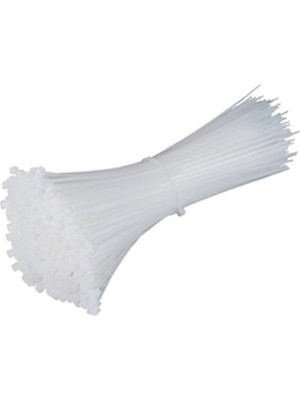 Mayf Plastik Çırt Kelepçe 100 Parça Beyaz 2.5X100MM (5332)