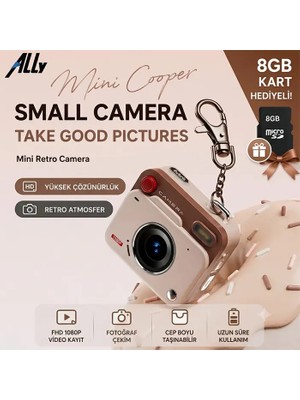 Miyango Ally Pixmini Retro Video Dijital Kamera Ağ Kamerası Dvr 1080P HD-(5775) - ETC6558-7807