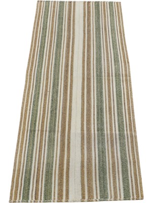 Kilim Antik El Dokuma Ak Pamuklu Yörük Yün Yolluk Kilim 1435 - Yeni - Çok Renkli