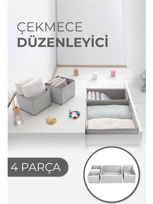 Mayf Çekmece Düzenleme Kutu Seti Organizer 4lü Set (5332)