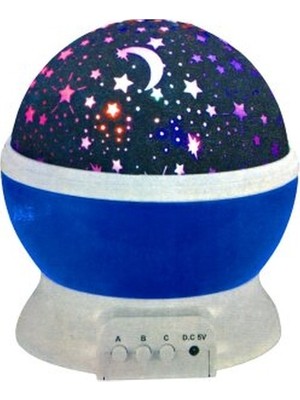 Mayf Star Master Pilli Dönerli Gece Lambası (5332)