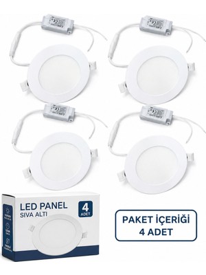 Cata Ct 5145 LED Spot 6W 6400K Beyaz Işık 4 Adet
