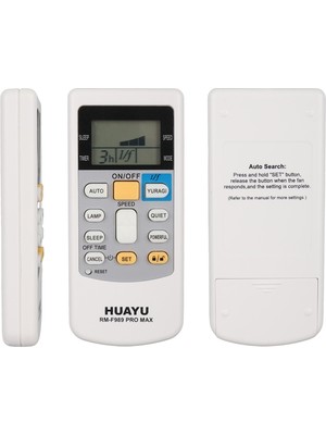 Akıllı Bayi Huayu RM-F989 Pro Max Universal LCD Ekranlı Akıllı Vantilatör Kumandası