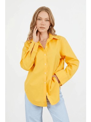 FullaModa Basic Oversize Gömlek