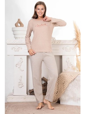 FullaModa Youre  Still The Bisiklet Yaka Pijama Takımı
