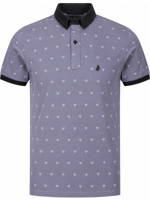 Trender 679 Kot Yaka Gri Erkek Polo Yaka T-Shirt 26YK37000018