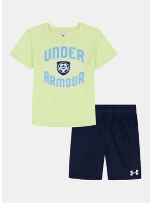 Under Armour Yeşil Erkek Çocuk Baskılı Şort Takım ASJI1EE-752-UA Rıval Terry  Short S