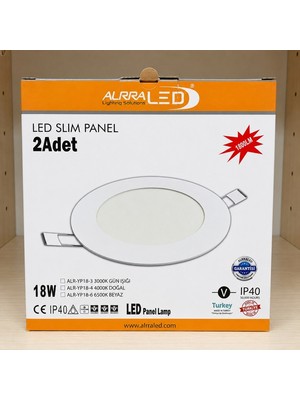 Alpra Led Alrra LED Slım Panel 2 Adet 18W 1800LM IP40