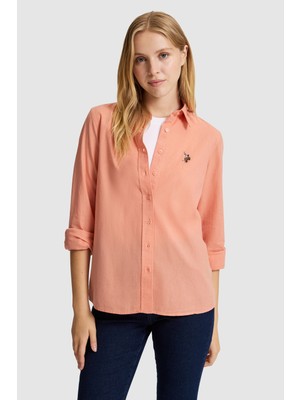 U.s. Polo Assn. Kadın Mercan Gömlek Basic 50320204-VR204