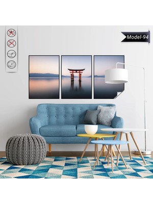 Akıllı Kağıt Statik Tutunma Özellikli Tablo - Poster Manzara (Model-94)