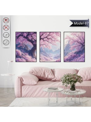 Akıllı Kağıt Statik Tutunma Özellikli Tablo - Poster Manzara (Model-97)
