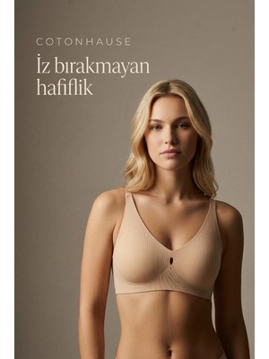 Cotonhause Lazer Kesim Dikişsiz Ten Hayalet Sütyen Fitilli Balensiz Görünmez Toplayıcı Bralet C3T0N7O633
