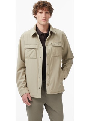 Nautica Erkek Bej Regular Fit Su Geçirmez Ceket