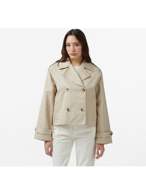 Nautica Kadın Bej Regular Fit Trençkot