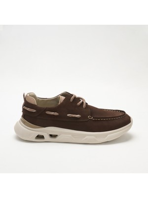   Erkek Sneaker OG-2410 John May 034-132 T-ETIKET90 Kahve Nubuk-Bej Dana Süet