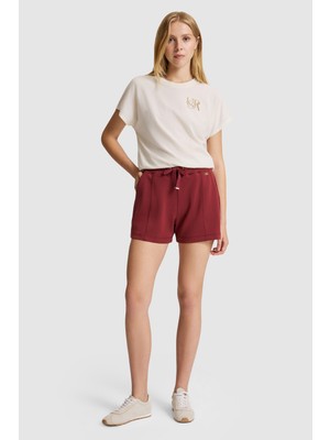 U.s. Polo Assn. Kadın Vişne Şort (Örme) 50322069-VR223