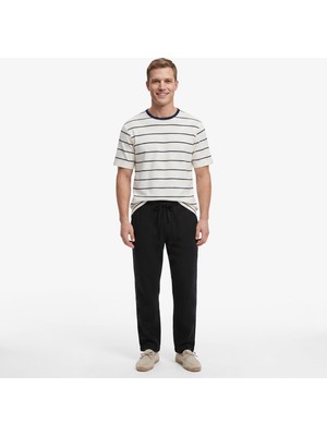 Nautica Erkek Siyah Regular Fit Pantolon