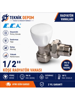 ECA 1/2"köşe Radyatör Vanası