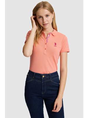 U.s. Polo Assn. Kadın Mercan Tişört Basic 50321798-VR204