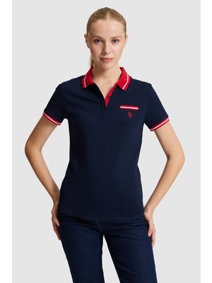 U.s. Polo Assn. Kadın Lacivert Tişört Basic 50323455-VR033