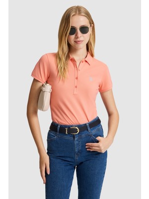 U.s. Polo Assn. Kadın Mercan Tişört Basic 50321818-VR204