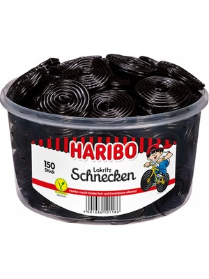 Haribo 1,5 kg   Lakrıtz Schnecken Anason Aromalı Tatlılık Özelliği ile Lezzetli Şekerleme