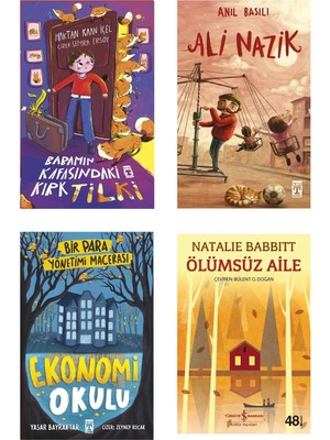 Timaş Çocuk 4-5-6.sınıf Okuma Seti Ekonomi Okulu Para Yönetimi Macerası Ali Nazik Babamın Kafasındaki Kırk Tilki Ölümsüz Aile 4 Kitap