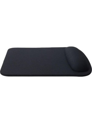 Evocase EVO305 Microfiber Malzemeden Üretilmiş Bilek Destekli Mousepad Siyah Renkli Ergonomik Tasarım
